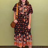 Autumn Muse Midi Dress