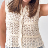 Oh The Whispers Crochet Vest