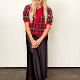 Tied & True Plaid Cardigan
