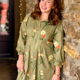 Floral Fantasy Midi Dress