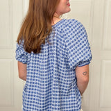 The Monday Blues Gingham Blouse