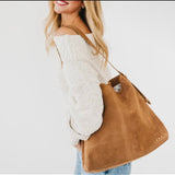Suede Talk Hobo Bag