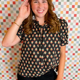 Polished Print Blouse