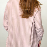 Rugged Rose Striped Button Down