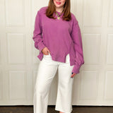 Clean Cut Wide Leg Jean