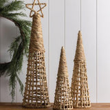 Woven Hyacinth Christmas Trees