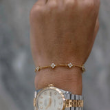 Crystal Clover Bracelet