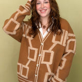Oversized Angle Cardigan