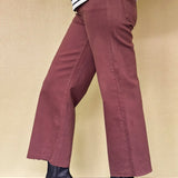 Kickback Slim Wide Leg Jean