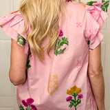 Blooms In Brushstrokes Blouse