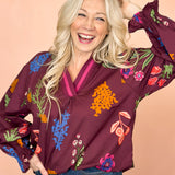 Crimson Petals Blouse