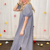 The Sidewalk Stroll Gingham Mumu