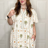 Palm Paradise Babydoll Dress