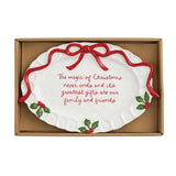 Christmas Bow Sentiment Plate