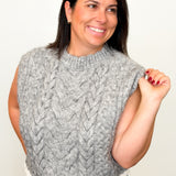Braided Babe Cable Knit Vest