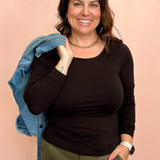 The Final Touch Basic Long Sleeve Top