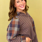Cabin Check Flannel Top