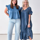 The Bluebonnet Denim Top