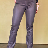 No Grey Skies Here Coated Bootcut Jean