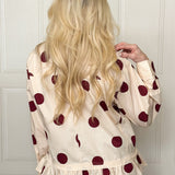 Spot On Button Down Blouse