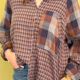 Cabin Check Flannel Top