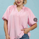 Garden Grove Gingham Blouse