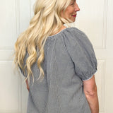 The Sidewalk Stroll Gingham Blouse