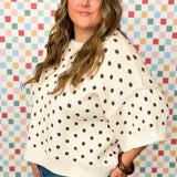 Daytime Dots Knit Top