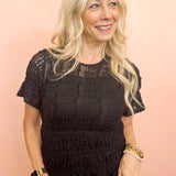 Midnight Lace Blouse