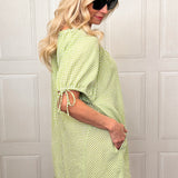 The Zesty Lime Gingham Dress