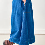 Weekend Blues Denim Midi Skirt