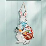 Mud Pie Tin Bunny Door Hanger