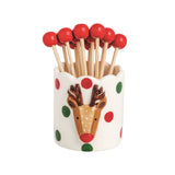 Christmas Toothpicks & Holder