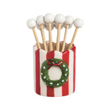 Christmas Toothpicks & Holder