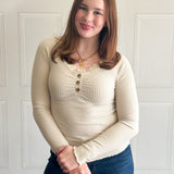 Let’s Indulge Lace Henley