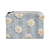 Bloom Floral Bead Zipper Pouch
