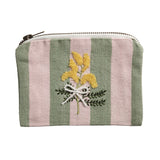 Bloom Floral Bead Zipper Pouch