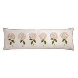 White Hydrangea Lumbar Pillow