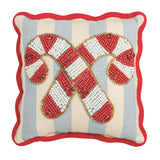 Candy Cane Mini Beaded Pillows