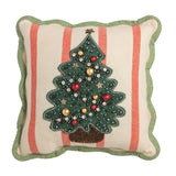 Tree Mini Beaded Pillow
