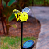 Bee Glass Light-Up Garden Stake