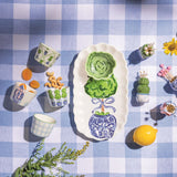 Blue Willow Topiary Tray & Dip Set