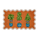 Blue Willow Topiary Doormat