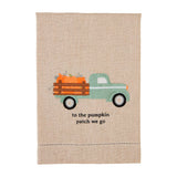 Fall Truck Hemstitched Towel