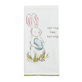 Spring Has Sprung Bunny Egg Tea Towel