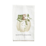 Grateful & Blessed Gingham Hem Towel