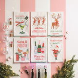 All The Jingle Ladies Glitter Towel