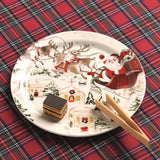 Santa Scene Plate Set