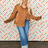 Rich In Love Button Down Blouse