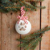 Paw Print Holiday Ornament